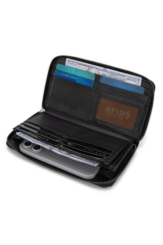 Southwestern Knitted Wallet - BLK