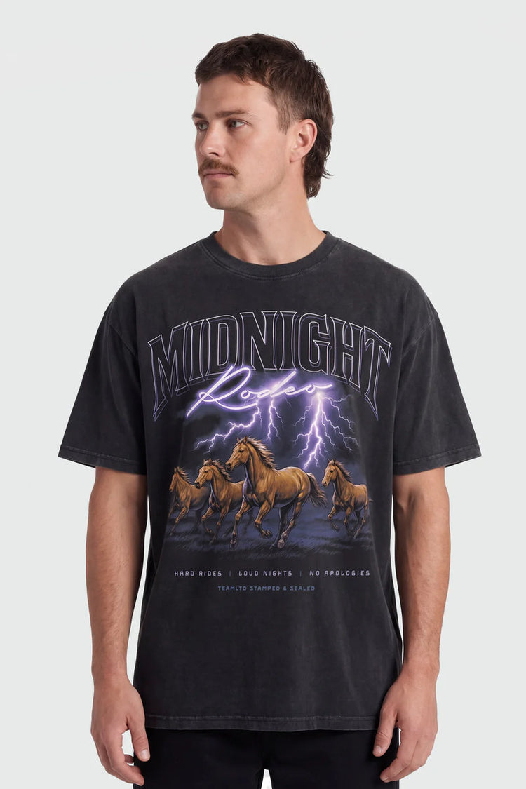 Stampede Oversized Tee - BLK