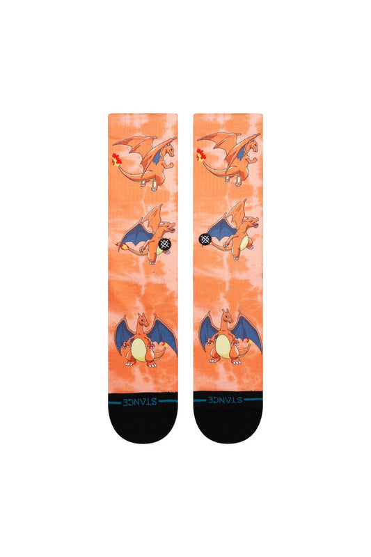 Pokemon x Stance Charizard Crew Sock - ORA