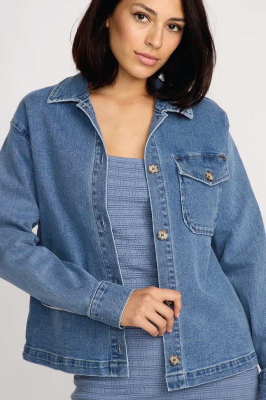 Stoned Boyfriend Shacket - DER