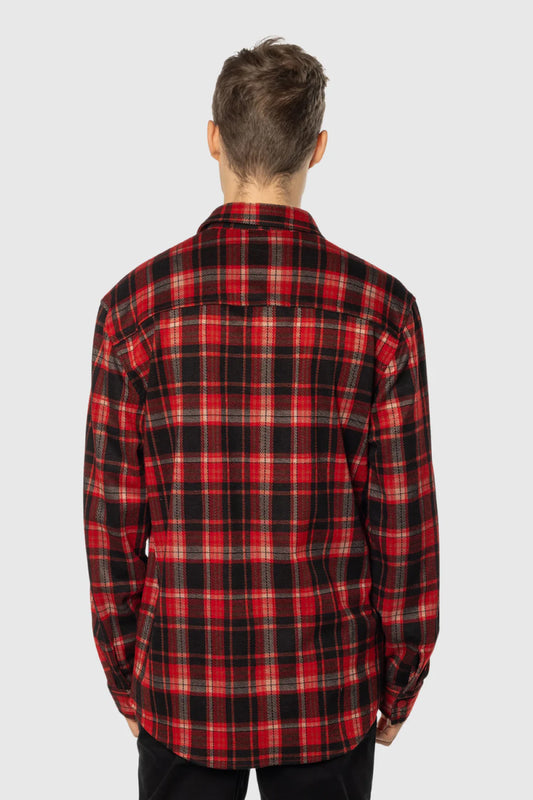 Stretch Flannel - Red