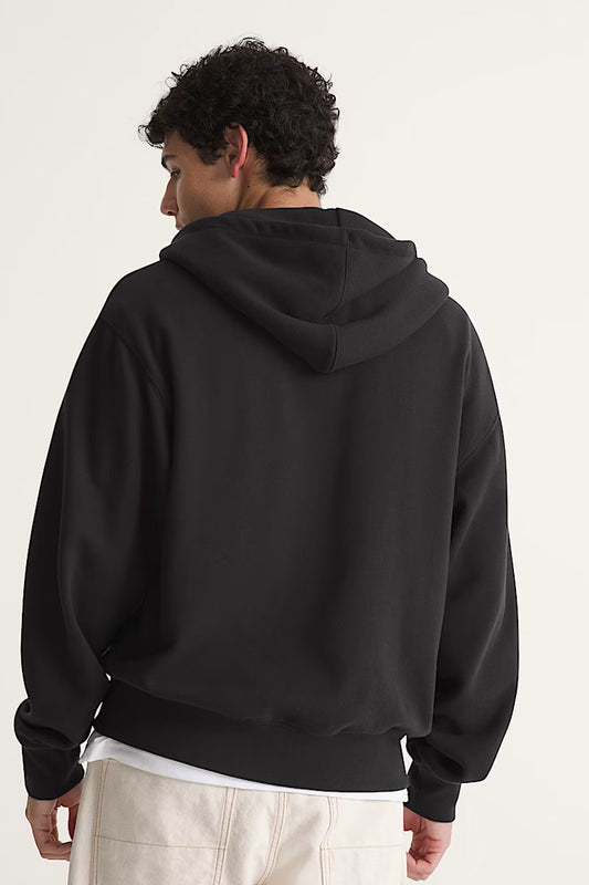 Stretch Logo Full Zip Hoodie - BLK