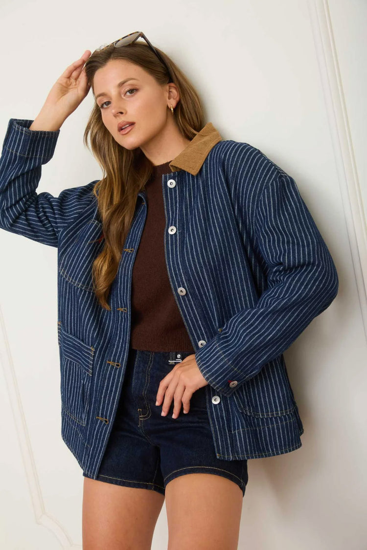 Striped Barn Jacket - IND