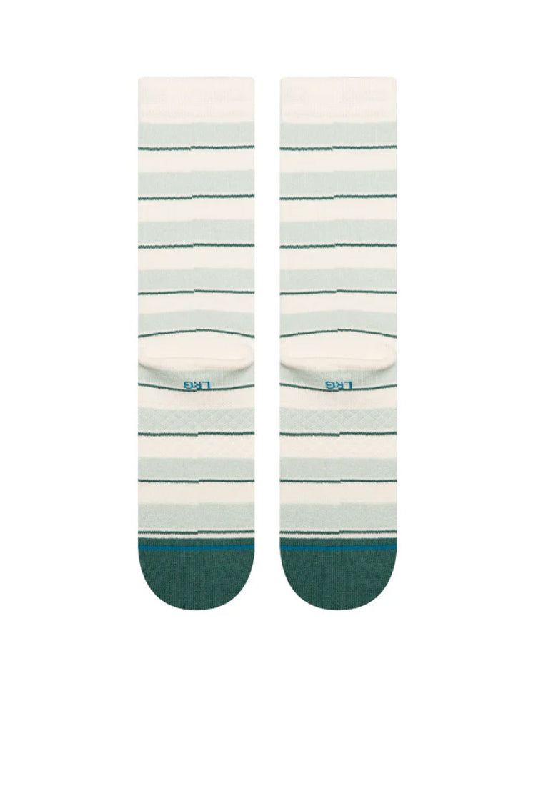 Striped It Crew Sock - TEA