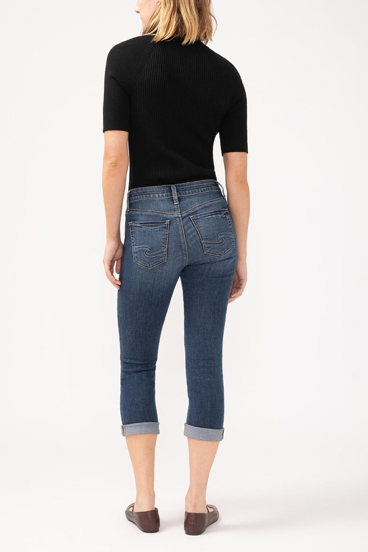Suki Mid Rise Capri Jeans - MDW