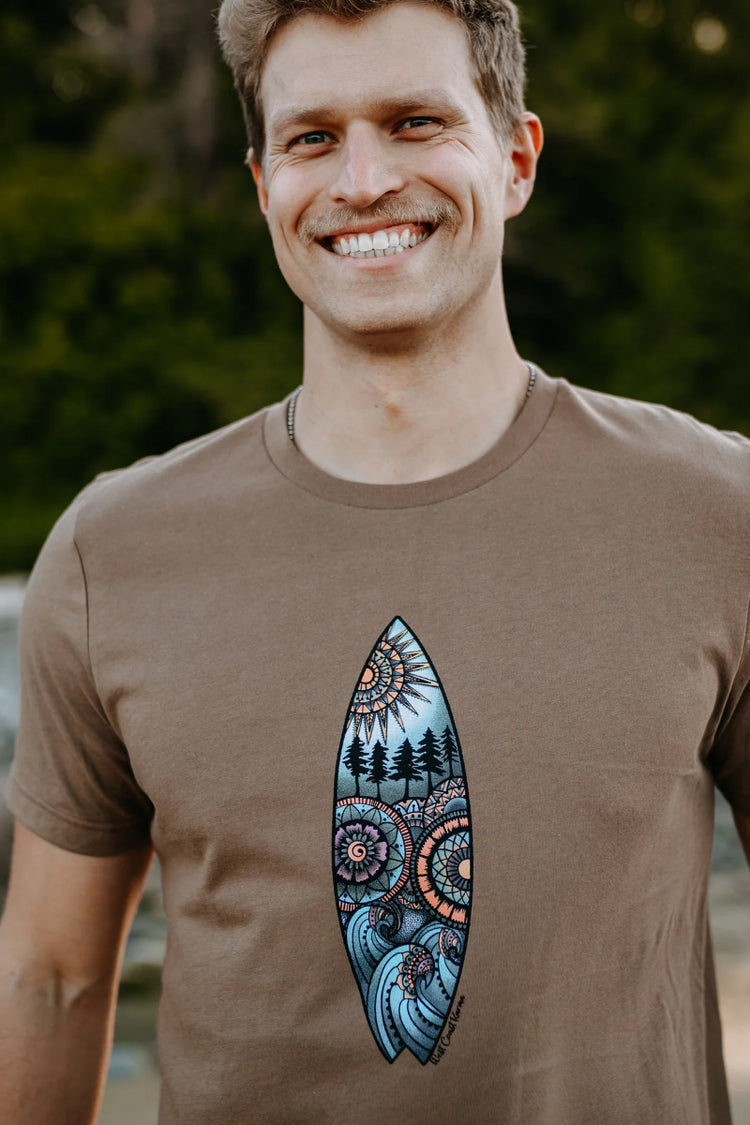 Surfboard Tee - BRN