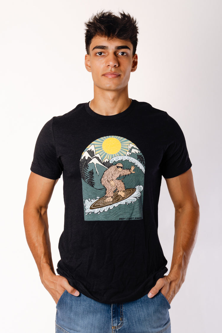 Surfing Sasquatch Tee - BKH