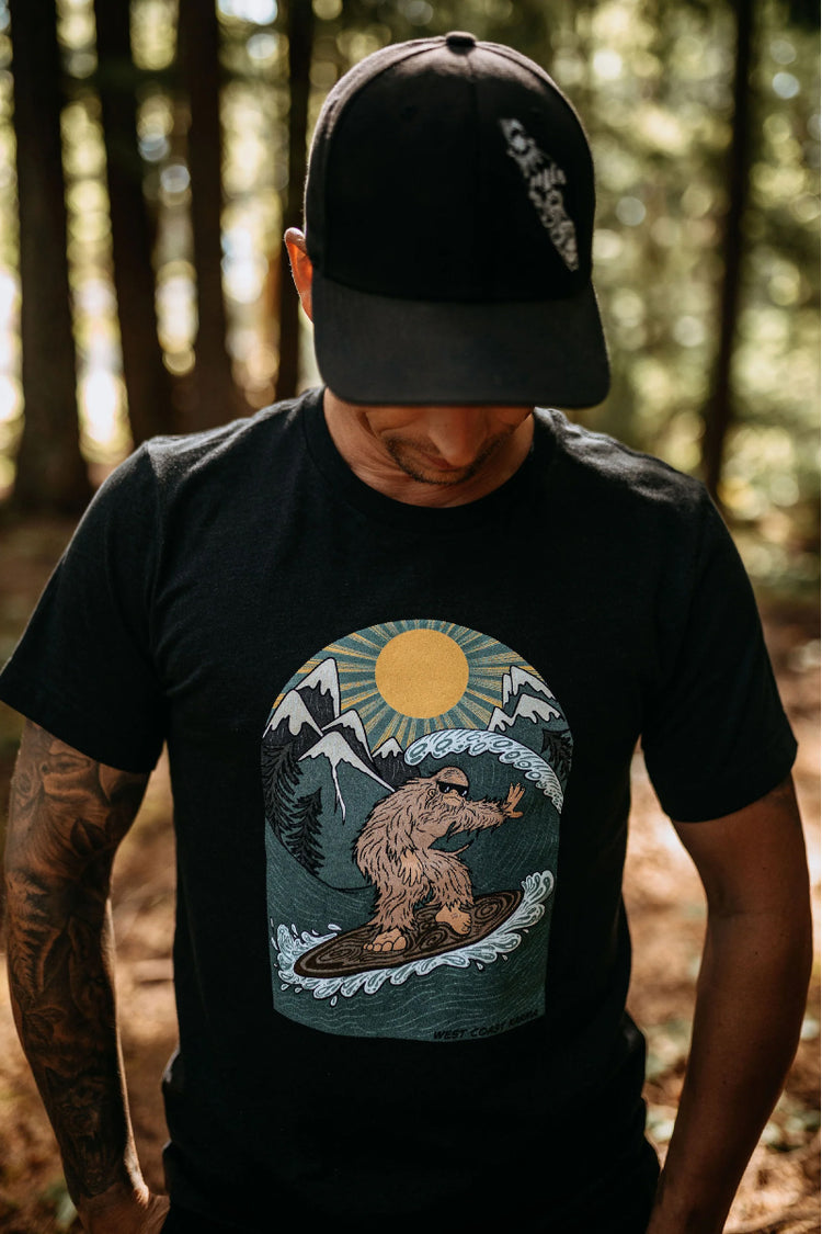Surfing Sasquatch Tee - BKH
