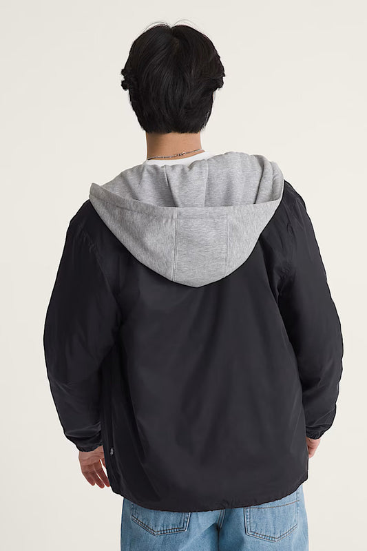 Torrey Hooded Coaches Jacket - BLK