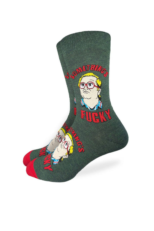 Trailer Park Boys Bubbles Something's Fucky Socks - GRN