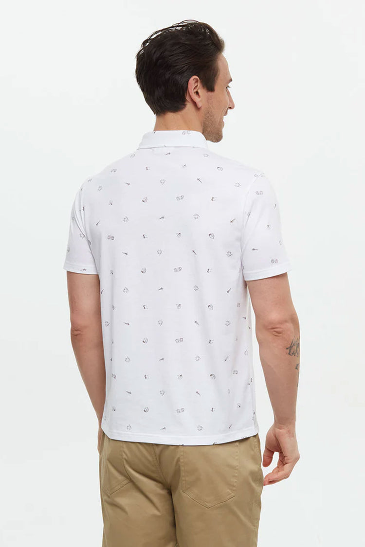 Treeblend Astir Polo Tee - WHT