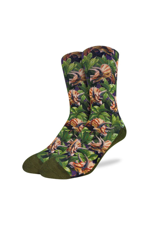 Triceratops In The Jungle Socks - MUL