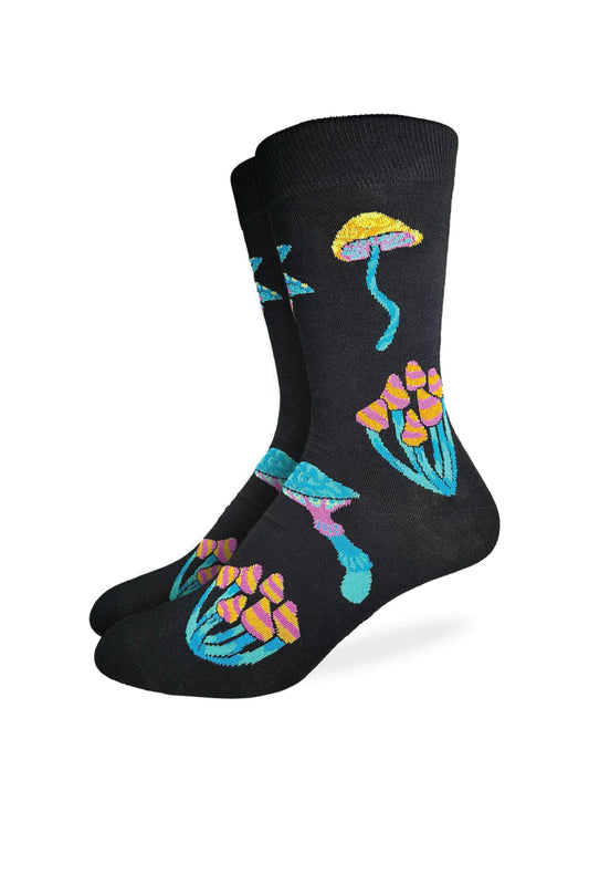 Trippy Mushrooms Socks - BLK