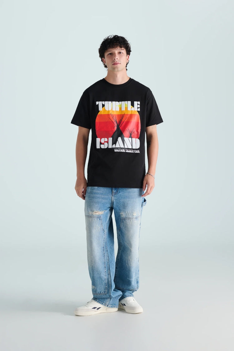 Turtle Island Tee - BLK
