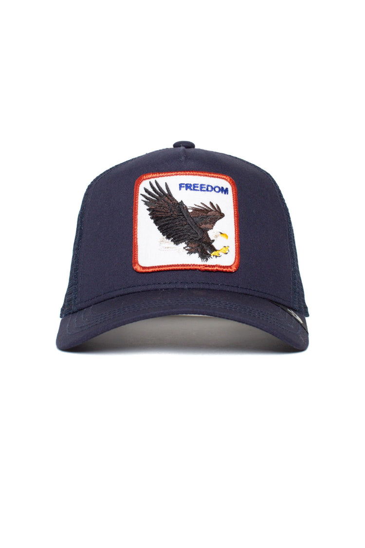 Unisex Freedom Eagle Trucker Hat - NVY