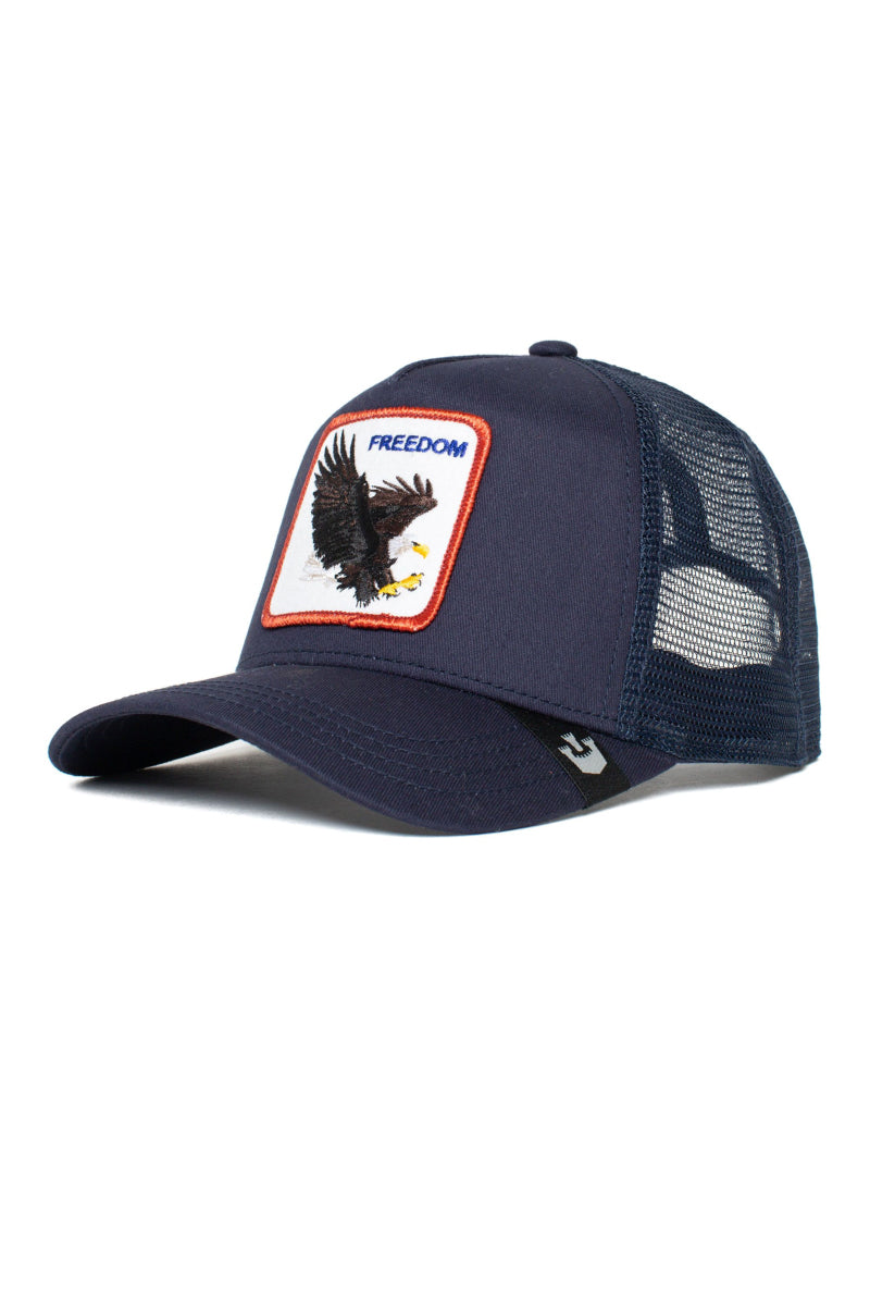 Unisex Freedom Eagle Trucker Hat - NVY