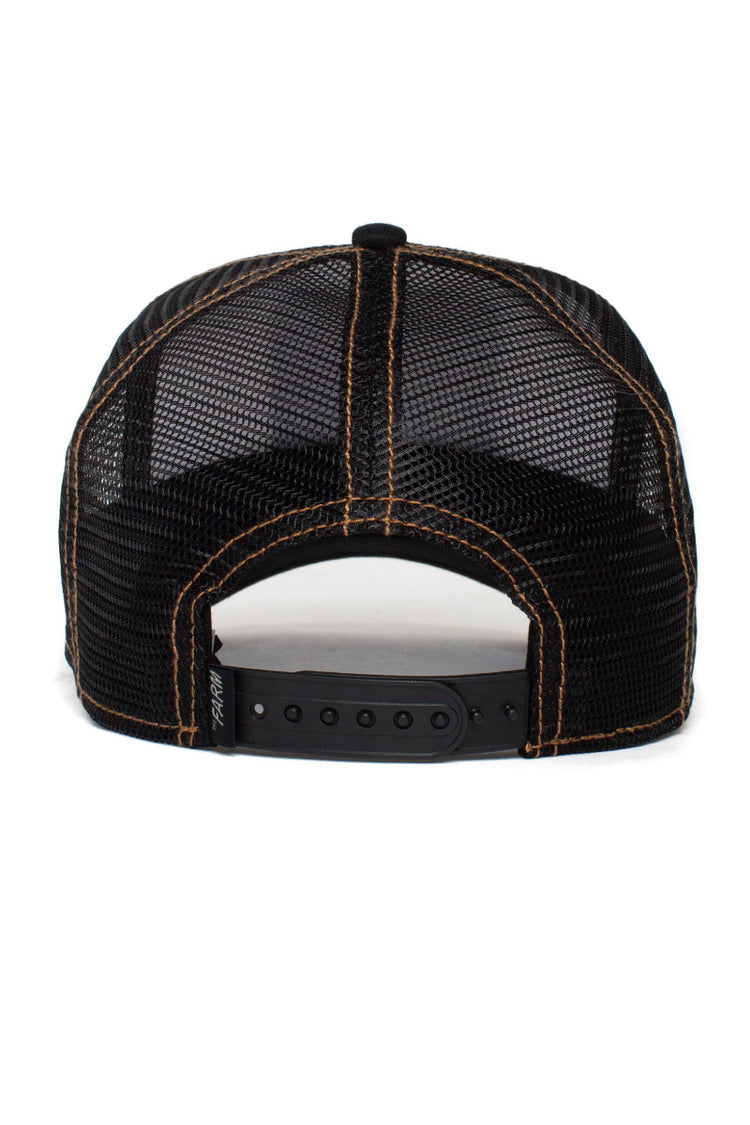 Unisex King Lion Trucker Hat - BLK