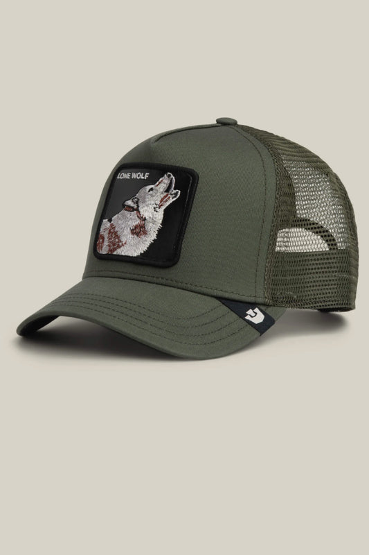 Unisex Lone Wolf Trucker Hat - PAL