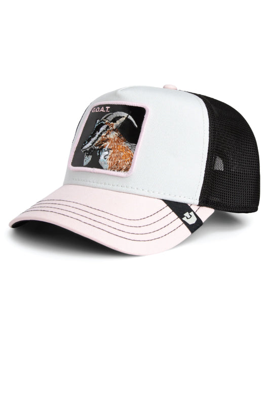 Unisex Tricolor GOAT Trucker Hat - MUL