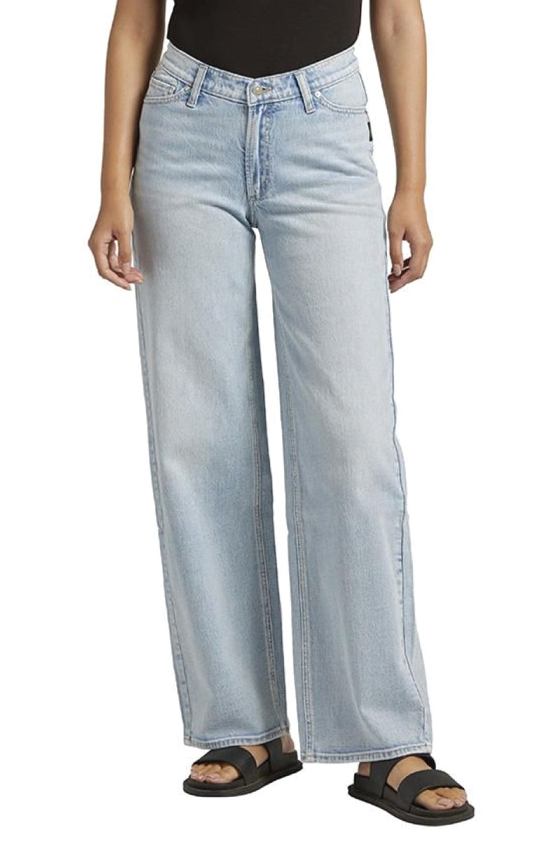 Wide-leg loose fit jeans - Women's fashion