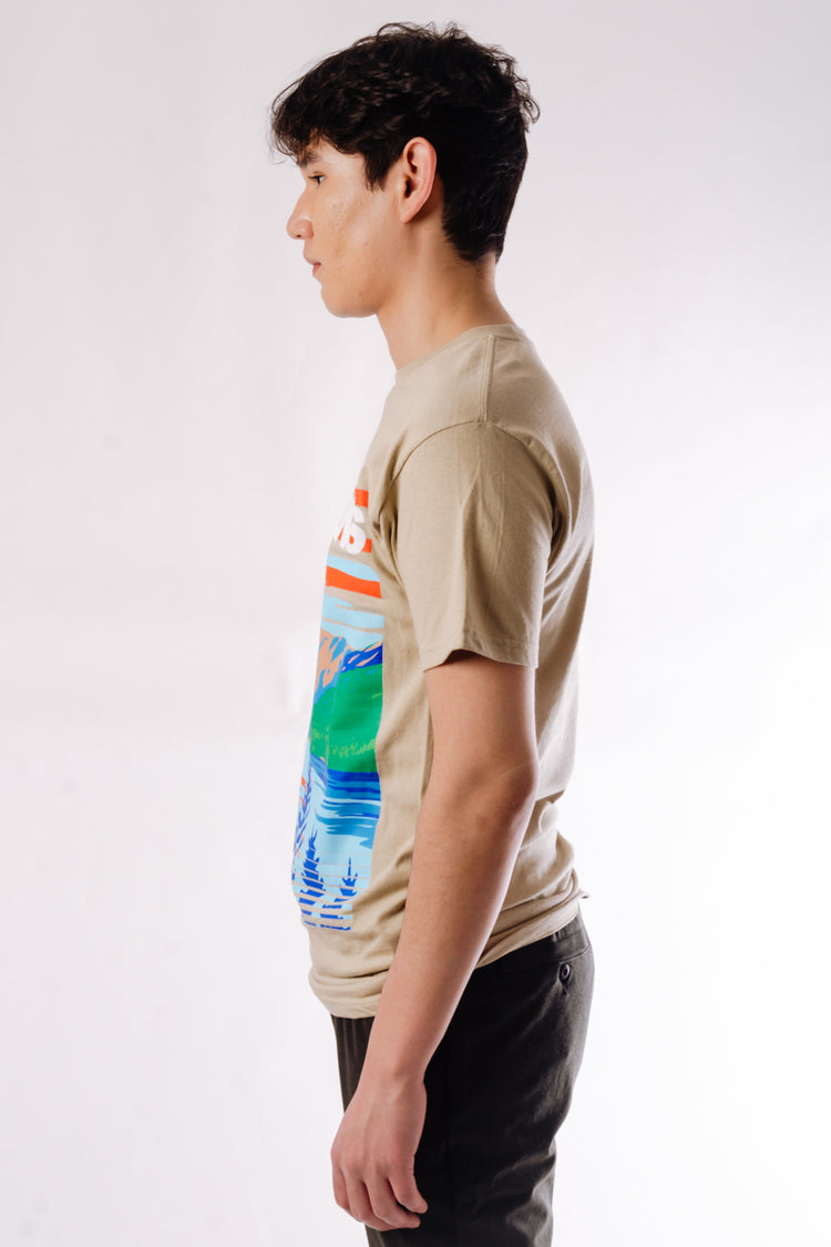 Unisex Vintage Rockies Tee - TAN