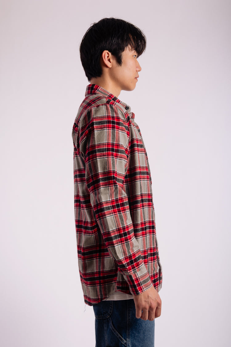 Caden Plaid Long Sleeve Shirt - MBM