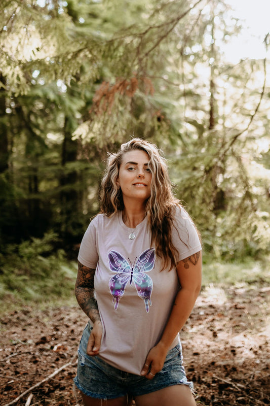 Water Butterfly Tee - PNK