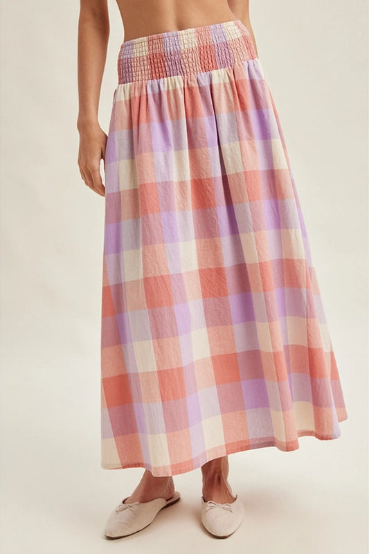 Plaid Summer Skirt - PNK