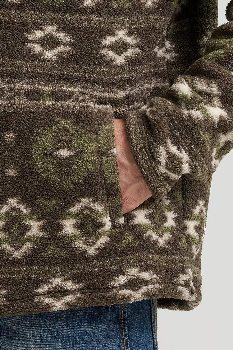 Hay Away Sherpa Quarter Zip - BLK