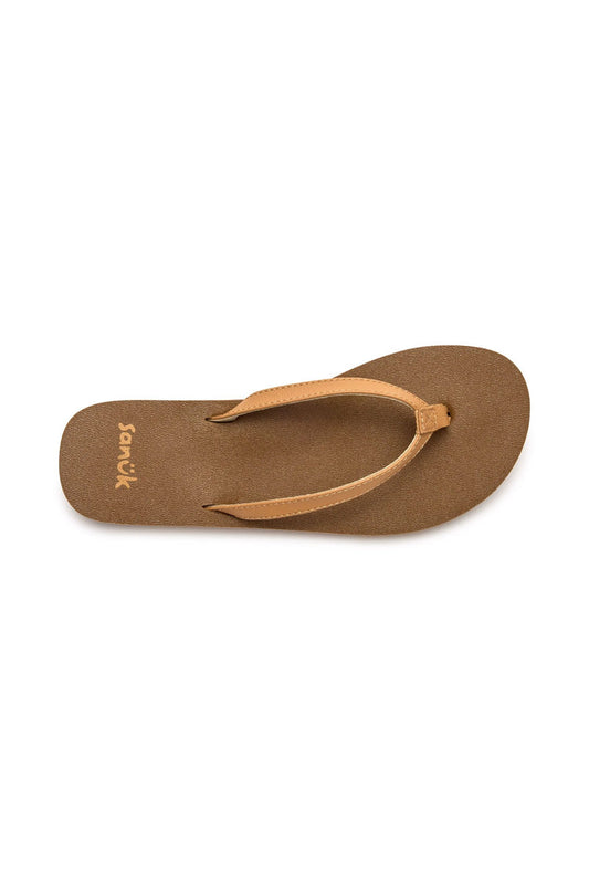 Yoga Joy II Flip-Flop Sandals - TAN