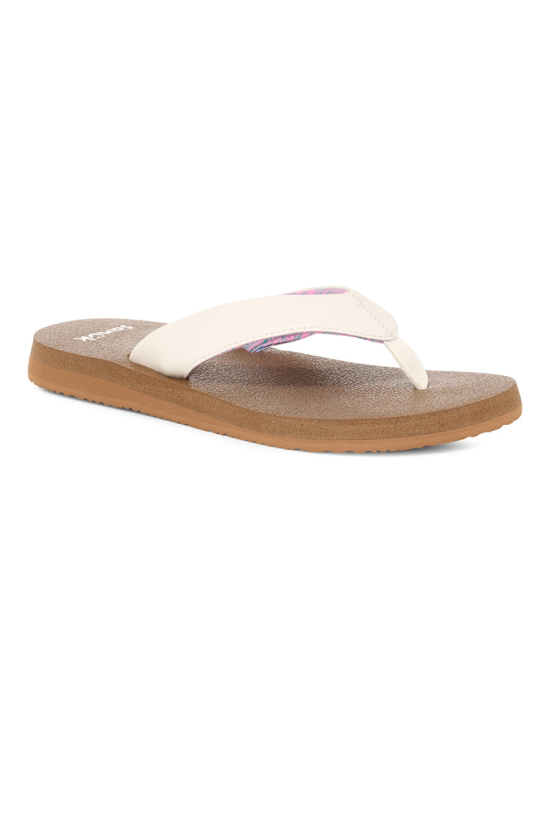 Yoga Mat II Flip-Flop Sandals - WHT