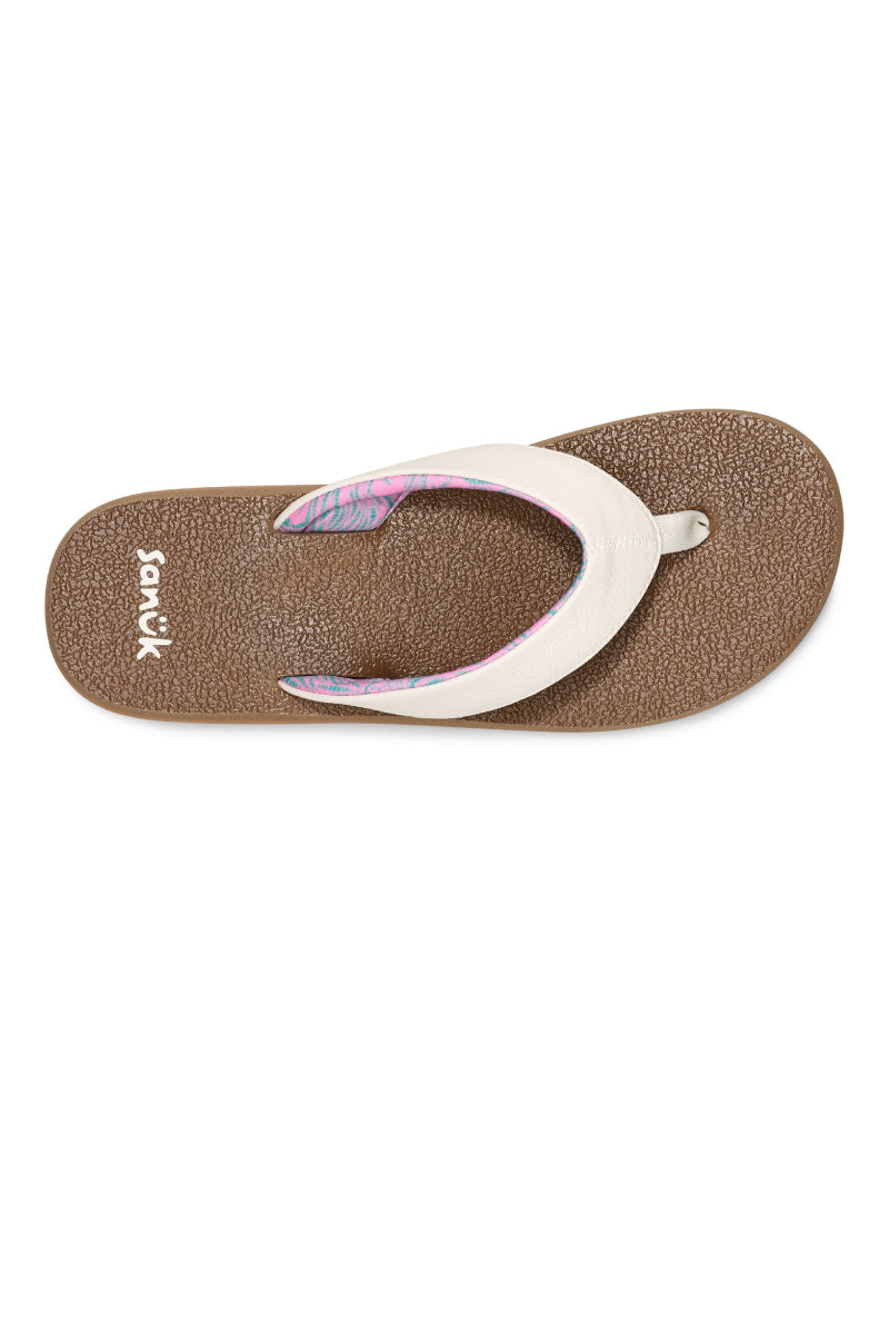 Yoga Mat II Flip-Flop Sandals - WHT