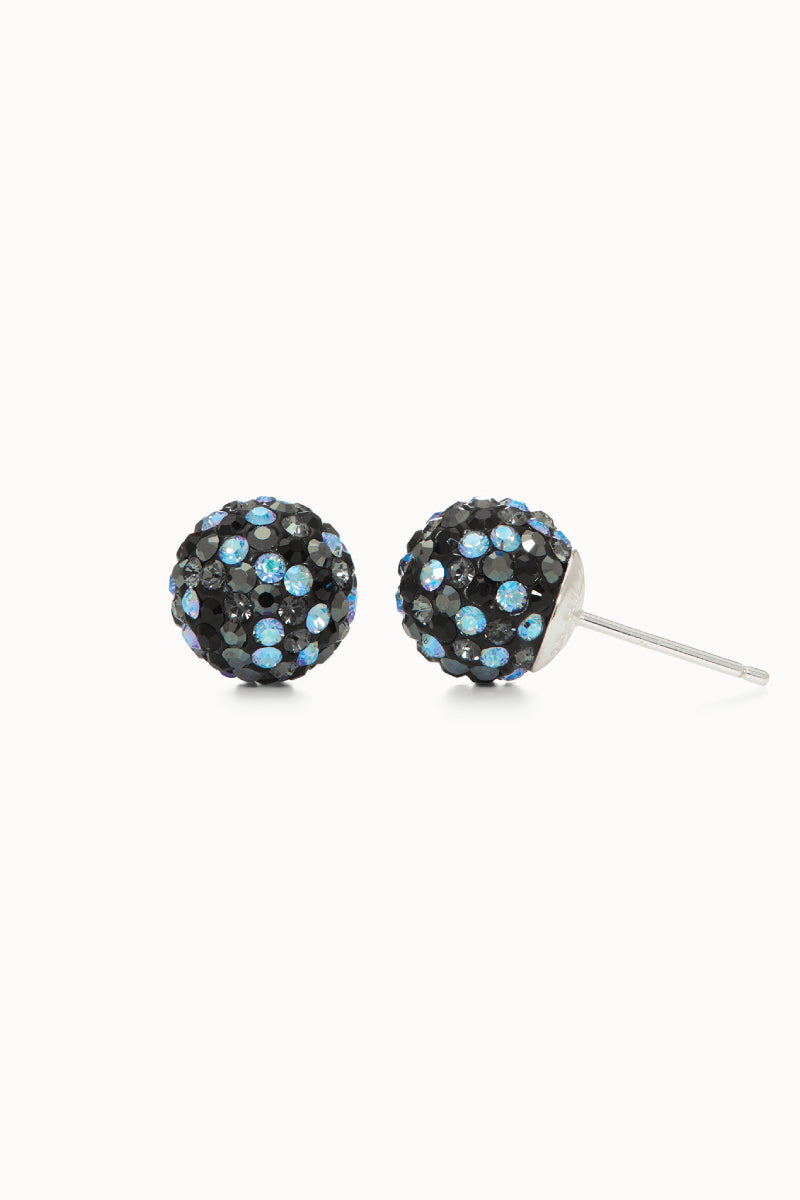 HILLBERG AND BERK 10mm Sparkle Ball Stud Earrings Below The Belt
