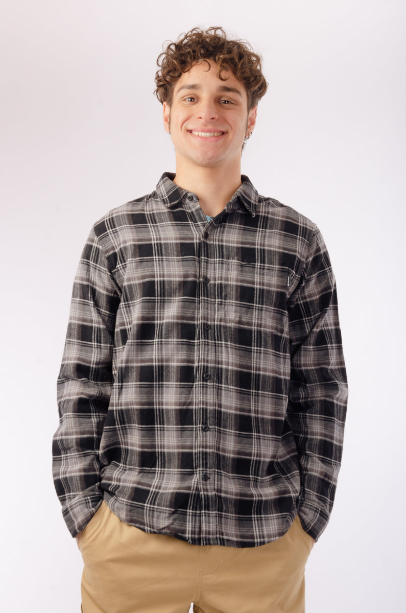 Portland Organic Flannel Shirt - Black