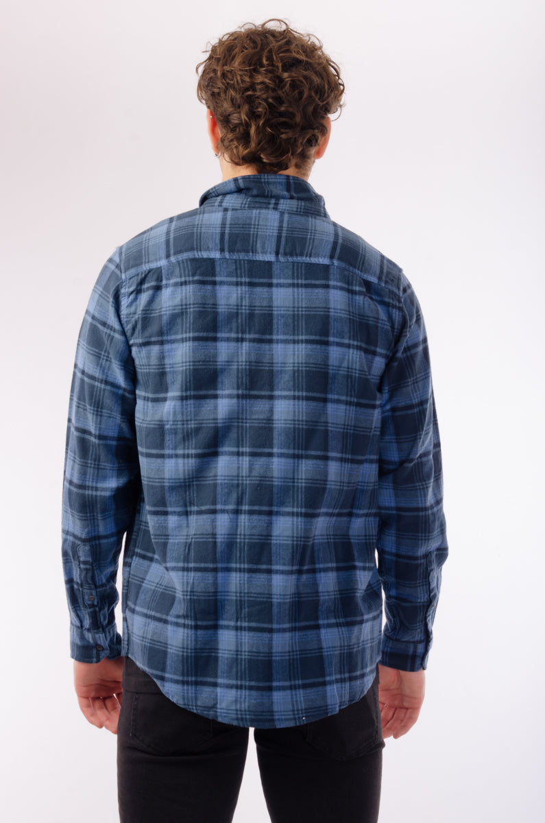 Portland Organic Flannel Shirt - NVY