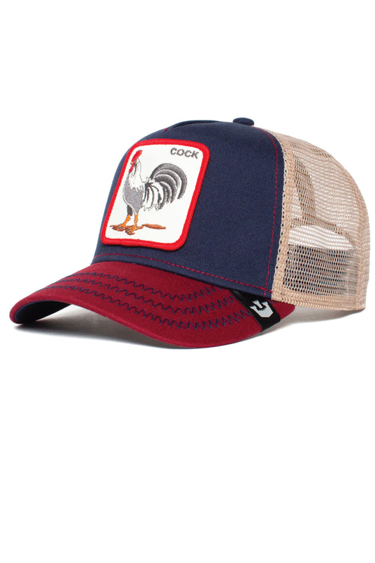 Unisex Rooster Trucker Hat - NVY