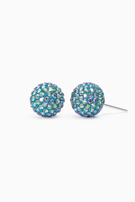 10mm Sparkle Ball Earrings - Mermaid Scales - MRD