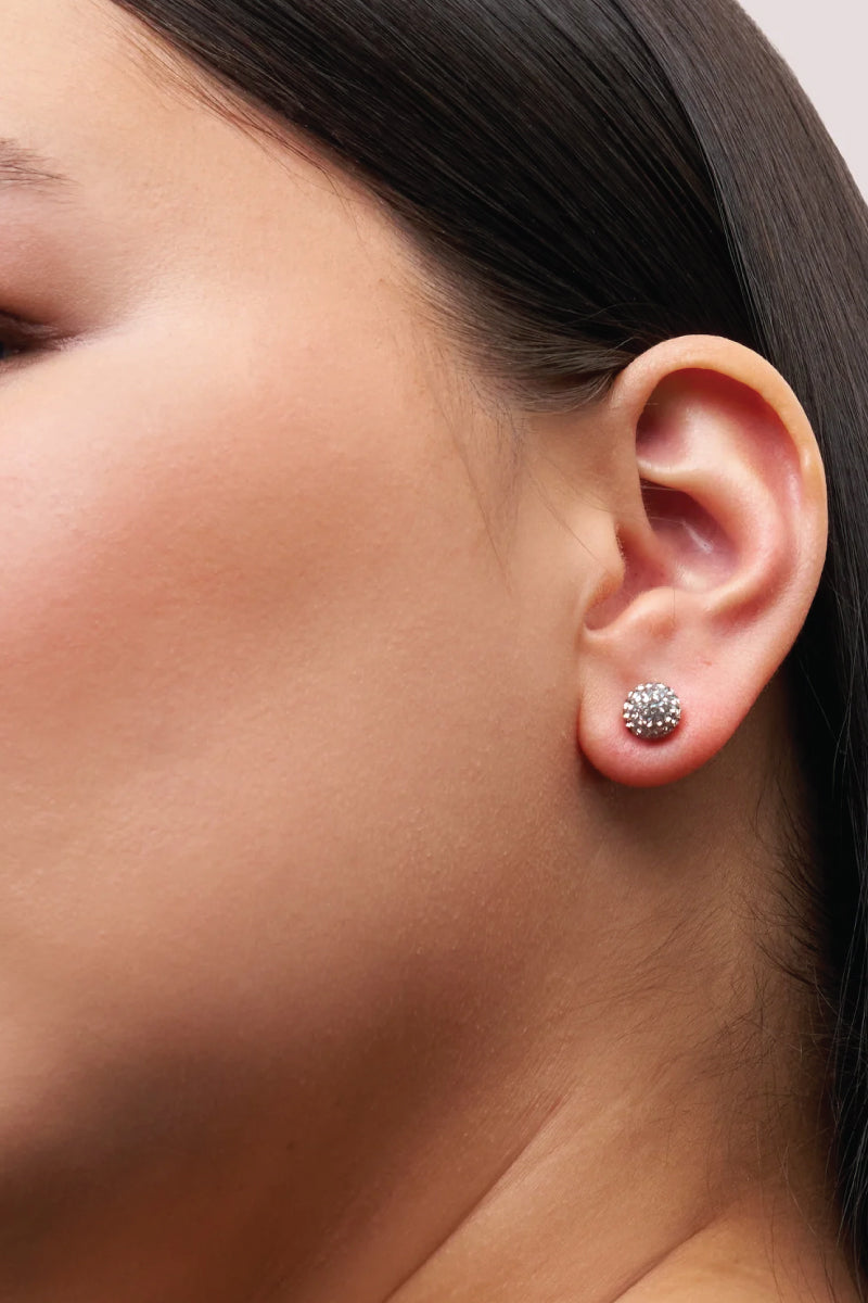 8mm Sparkle Ball Earrings Lunar