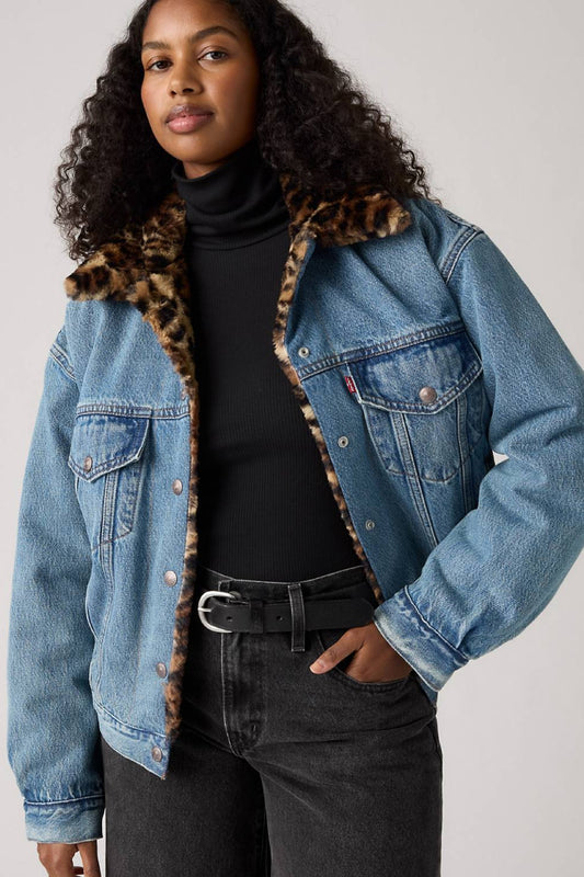 '90s Fur Trucker Jacket - DOL