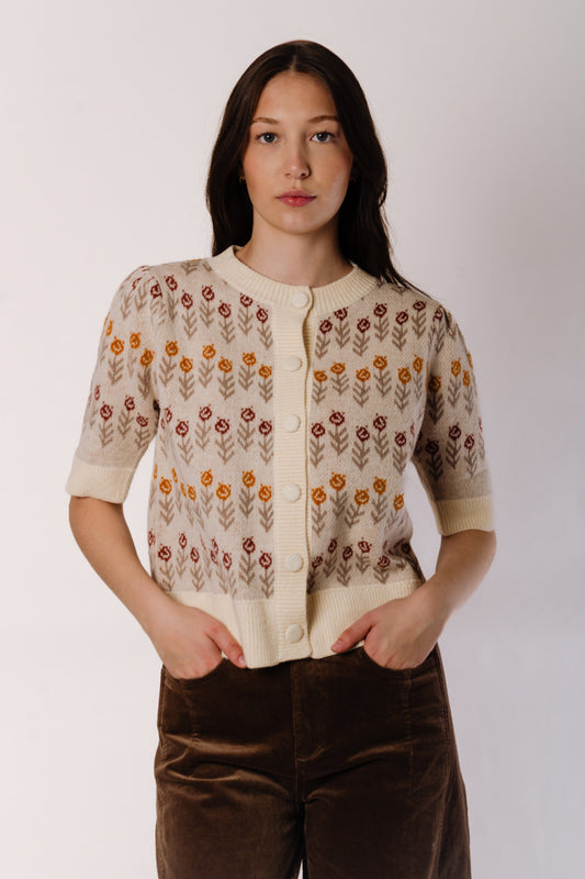 Abstract Flower Cardi - CRM