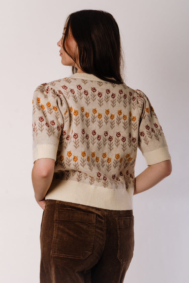 Abstract Flower Cardi - CRM