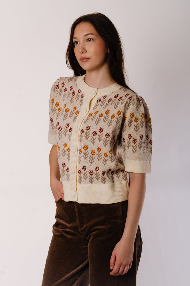 Abstract Flower Cardi - CRM
