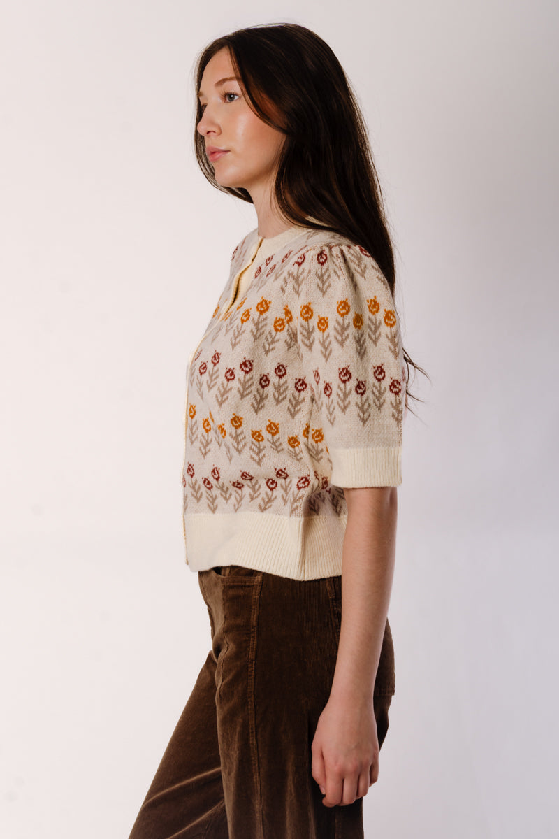 Abstract Flower Cardi - CRM