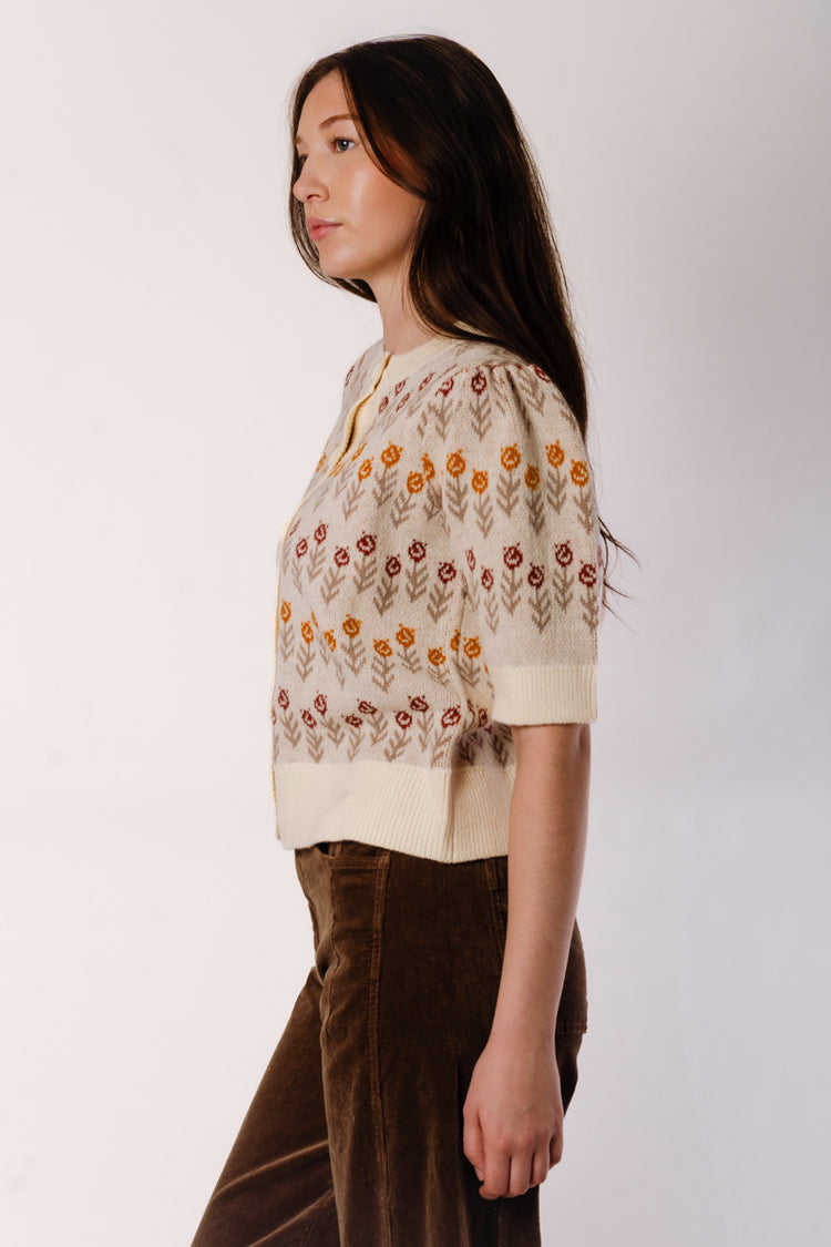 Abstract Flower Cardi - CRM