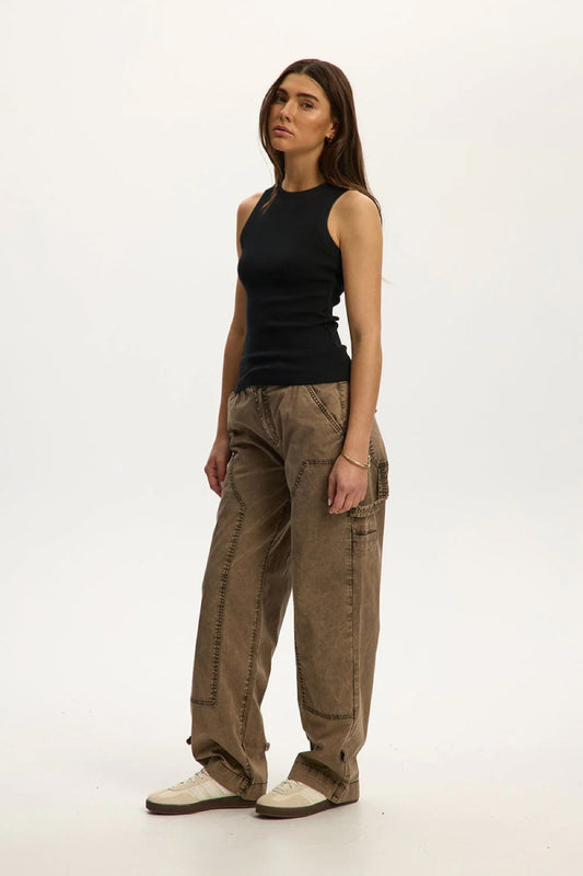 Alex Rib Racer Tank - BLK