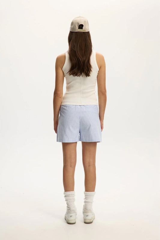 Alex Rib Racer Tank - WHT
