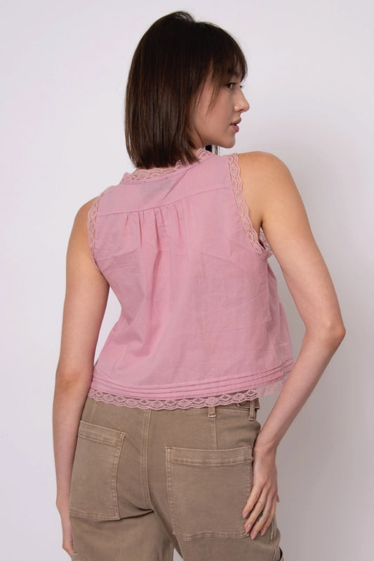 Alia Lace Top - PNK