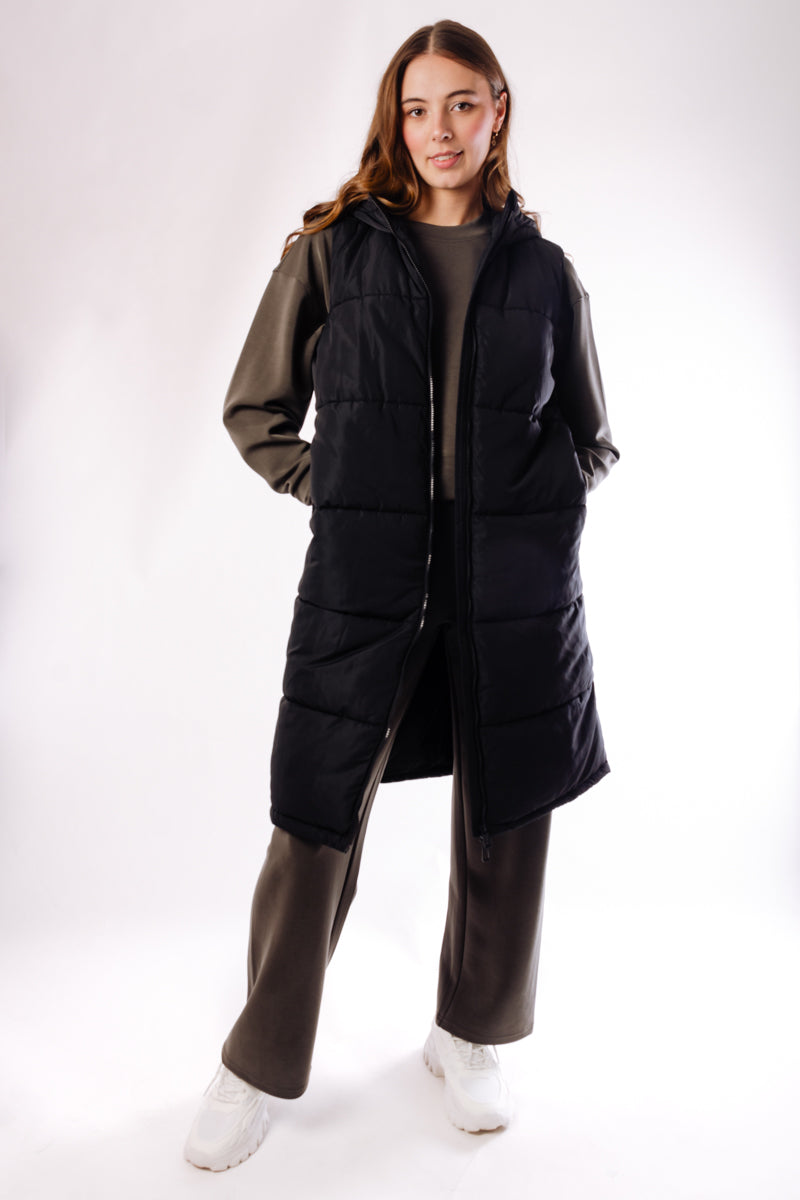 Alina Puffer Vest - BLK