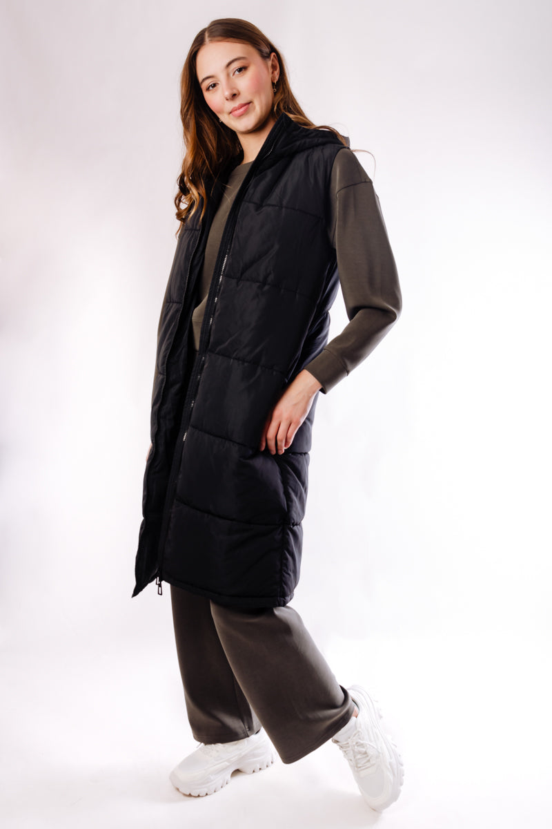 Alina Puffer Vest - BLK