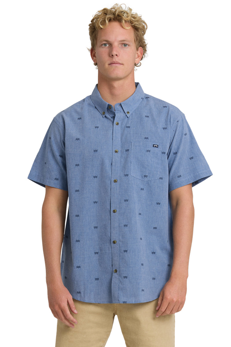 All Day Jacquard Short Sleeve Shirt - VBL